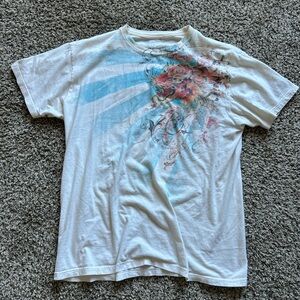 Y2K graphic tee with tiger on the side